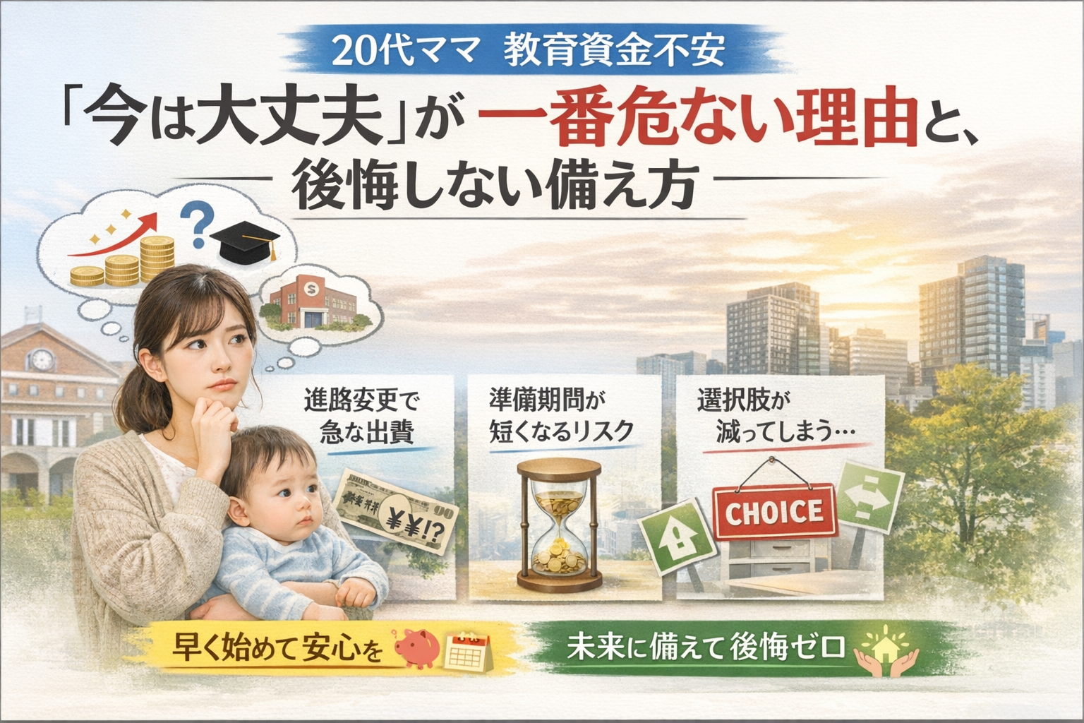 20代ママ 教育資金不安｜「今は大丈夫」が一番危ない理由と、後悔しない備え方