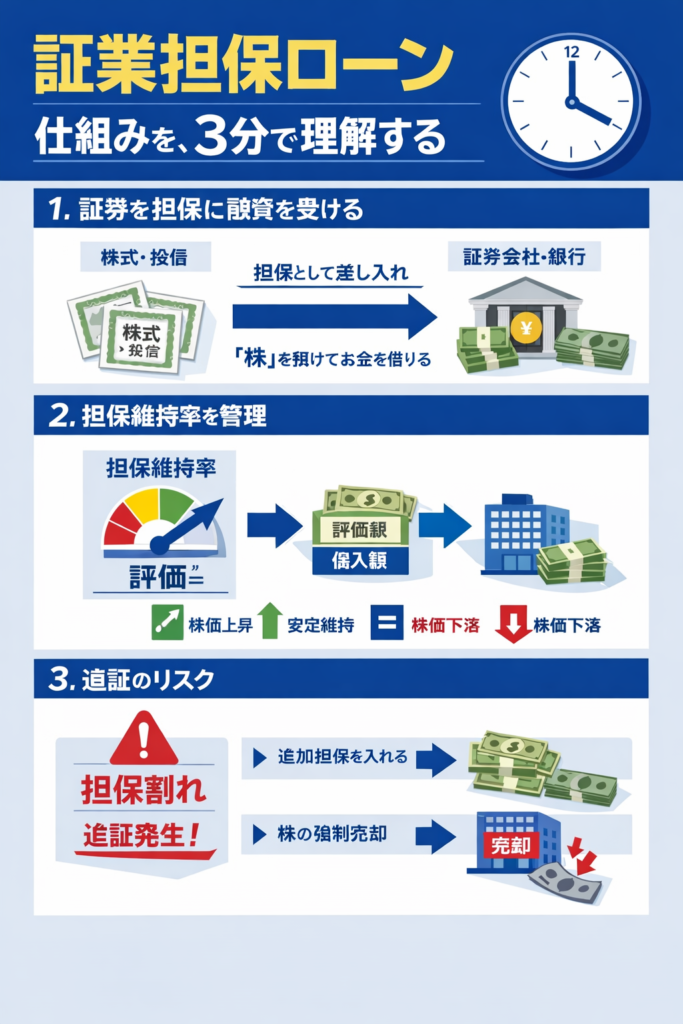 証券担保ローン 仕組みを、3分で理解する