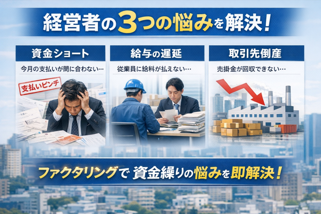 業種別ファクタリング 活用事例