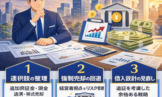 証券担保ローン 追証が発生した場合の対応策｜強制売却を防ぐ経営者視点のリスク管理：2026