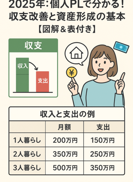 2025年：個人PLで分かる！収支改善と資産形成の基本【図解＆表付き】
