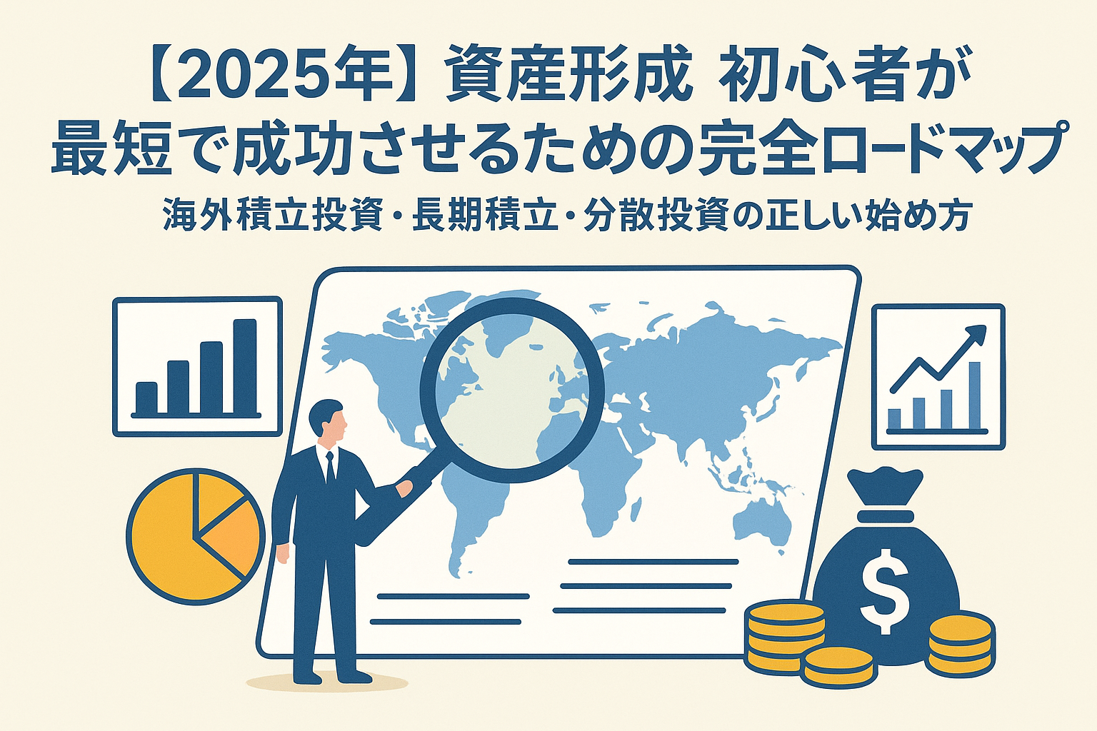 【2025年】資産形成 初心者が最短で成功させるための完全ロードマップ｜海外積立投資・長期積立・分散投資の正しい始め方