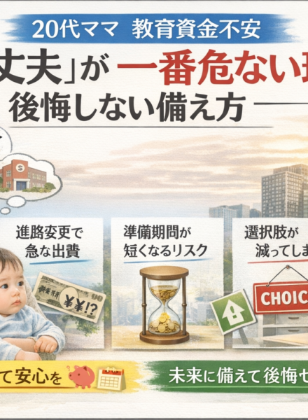 20代ママ 教育資金不安｜「今は大丈夫」が一番危ない理由と、後悔しない備え方