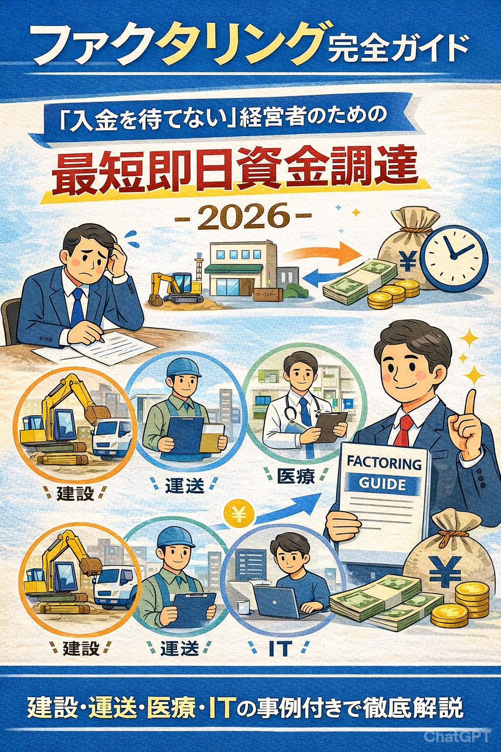 ファクタリング完全ガイドー「入金を待てない」経営者のための、最短即日資金調達 ―2026