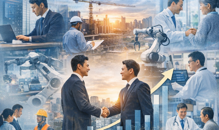 人手不足・後継者不在・成長停滞を打開する経営戦略｜IT・製造・建設・医療介護・物流・サービス・小売業のためのM&A活用ガイド