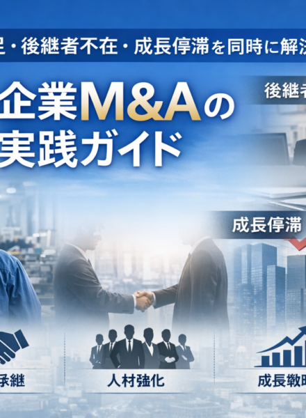 人手不足・後継者不在・成長停滞を同時に解決する中小企業M&Aの実践ガイド～2026